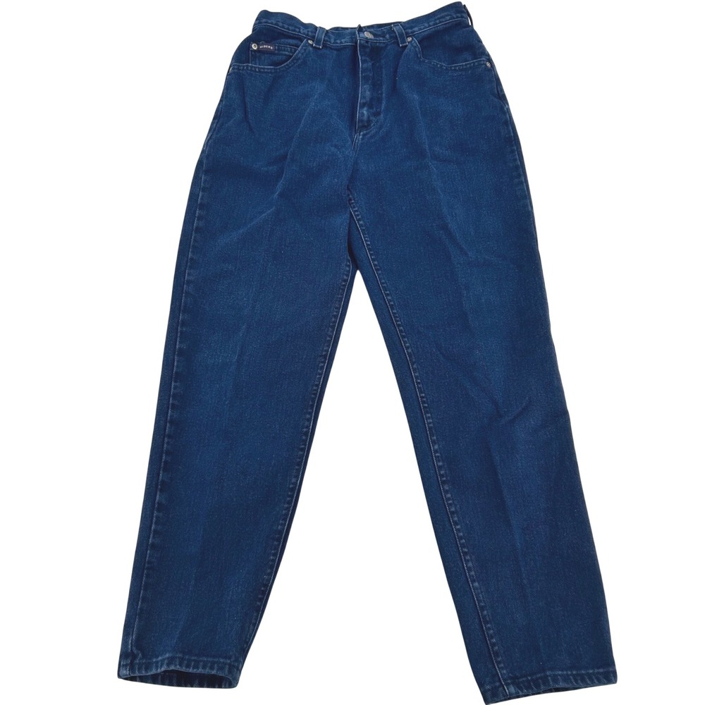 Vintage Riders High Waisted Mom Jeans Womens 10P Dark Wash Cotton Tapered USA